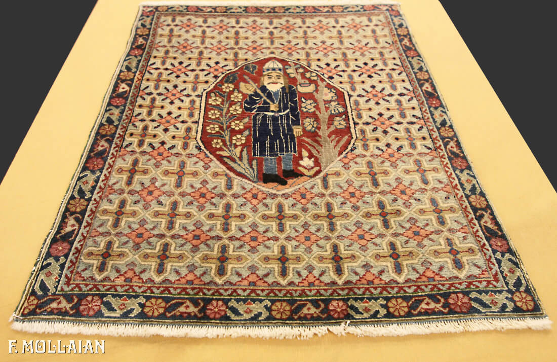 Tappeto Figurativo Persiano Antico Tabriz n°:66243461